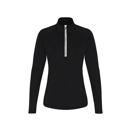 Damska bluza z długim rękawem TR120 - Black & White