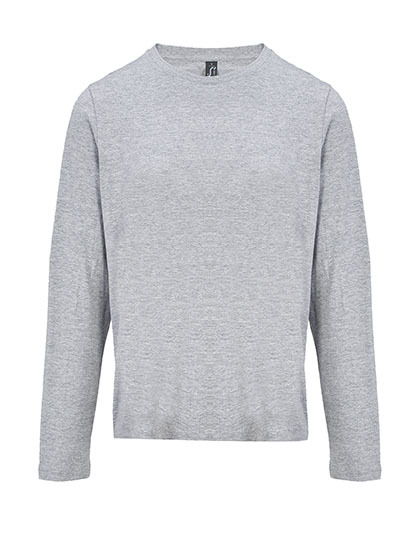 Koszulka Damska z Dlugim Rekawem Bawelniana L04443 - Grey Melange