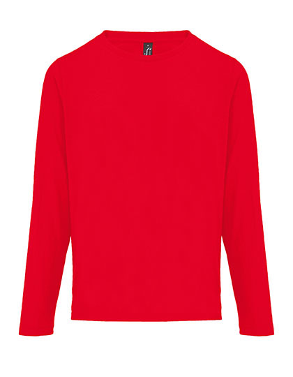 Koszulka Damska z Długim Rękawem Bawełniana L04443 - Red