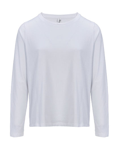 Damska koszulka z długim rękawem L04443 - White