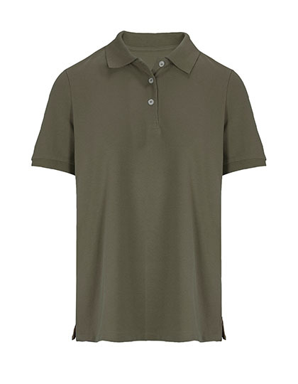 Koszulka Polo Damska Dopasowana Pika Bawelniana L04440 - Army