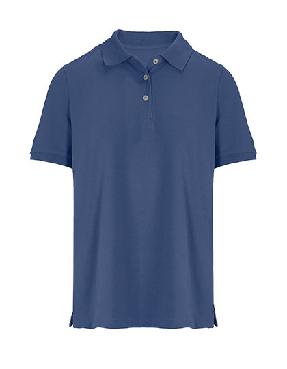 Koszulka Polo Damska Dopasowana Pika Bawelniana L04440 - Denim
