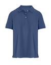 Koszulka Polo Damska Dopasowana Pika Bawelniana L04440 - Denim