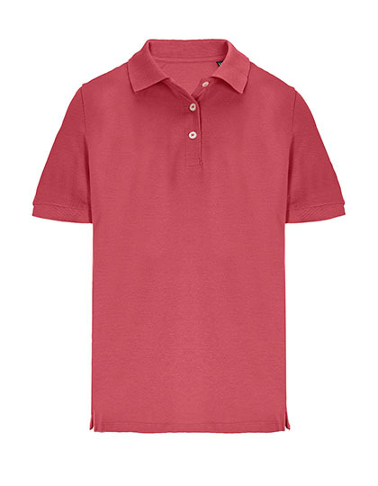 Koszulka Polo Damska Dopasowana Pika Bawelniana L04440 - Folk Pink