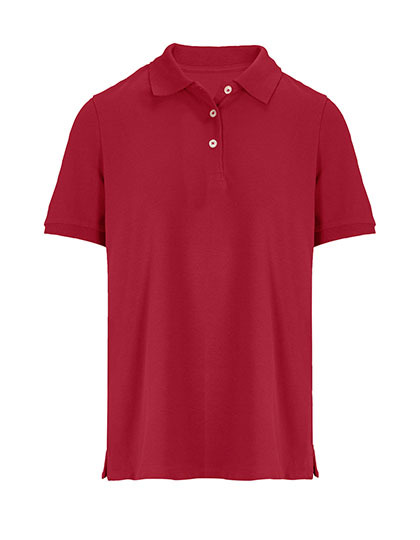 Koszulka Polo Damska Dopasowana Pika Bawelniana L04440 - Folk Red