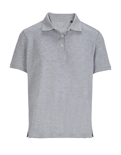 Damska koszulka polo z krótkim rękawem L04440 - Grey Melange
