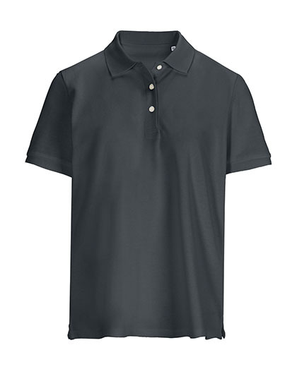 Koszulka Polo Damska Dopasowana Pika Bawełniana L04440 - Mouse Grey (Solid)