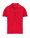 Koszulka Polo Damska Dopasowana Pika Bawelniana L04440 - Red