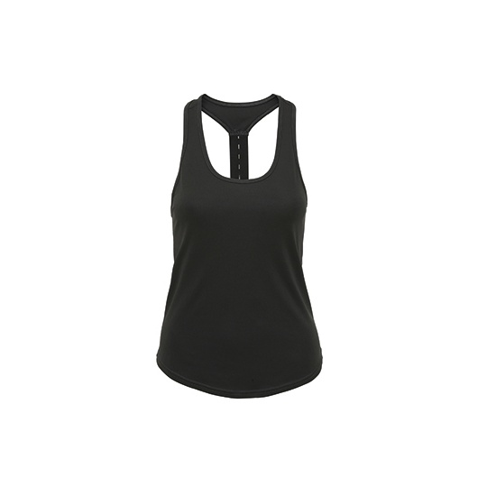 Koszulka bez rekawow Slim Fit Sportowa Poliestrowa TR027 - Charcoal
