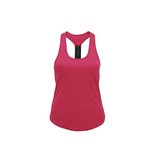 Koszulka bez rekawow Slim Fit Sportowa Poliestrowa TR027 - Hot Pink