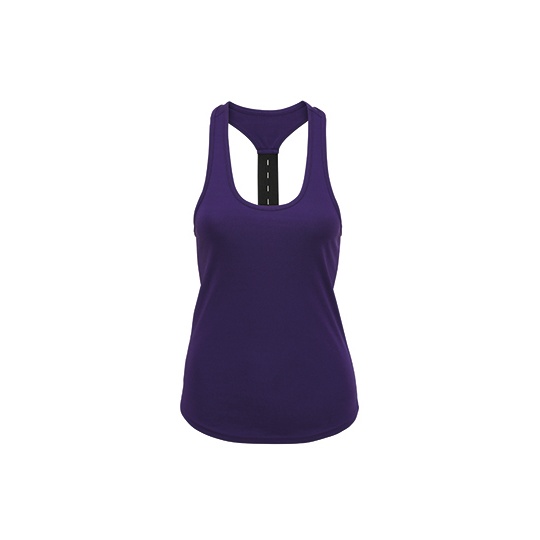 Koszulka bez rekawow Slim Fit Sportowa Poliestrowa TR027 - Purple