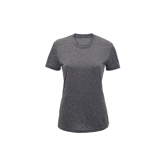 Damska koszulka sportowa TR020 - Black Melange