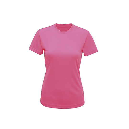 Koszulka Damska Sportowa Odprowadzajaca Wilgoc Elastyczna TR020 - Lightning Pink