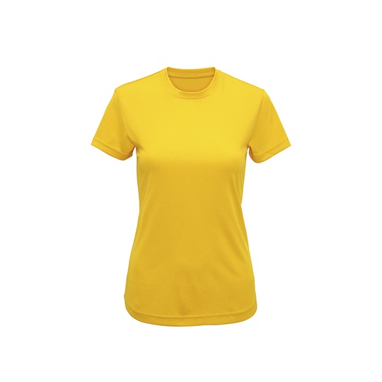 Damska koszulka sportowa z krótkim rękawem TR020 - Sun Yellow