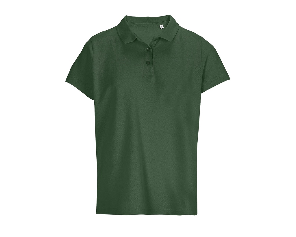 Koszulka Polo Damska Bawełniana L04501 - Bottle Green