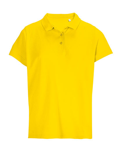 Koszulka Polo Damska Bawelniana L04501 - Gold