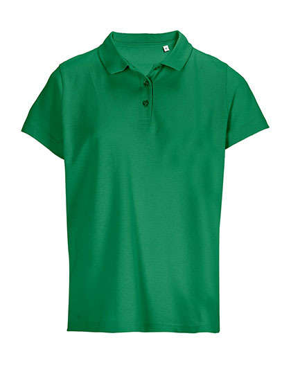 Koszulka Polo Damska Bawelniana L04501 - Kelly Green
