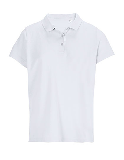 Koszulka Polo Damska Bawełniana L04501 - White