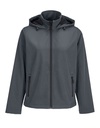 Damska kurtka softshellowa z kapturem L04448 - Charcoal Grey (Solid)