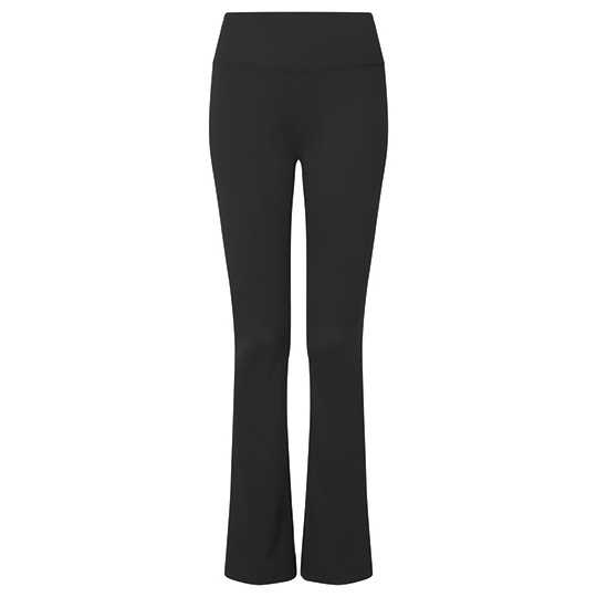 Damskie legginsy z rozszerzana nogawka TR537 - Black