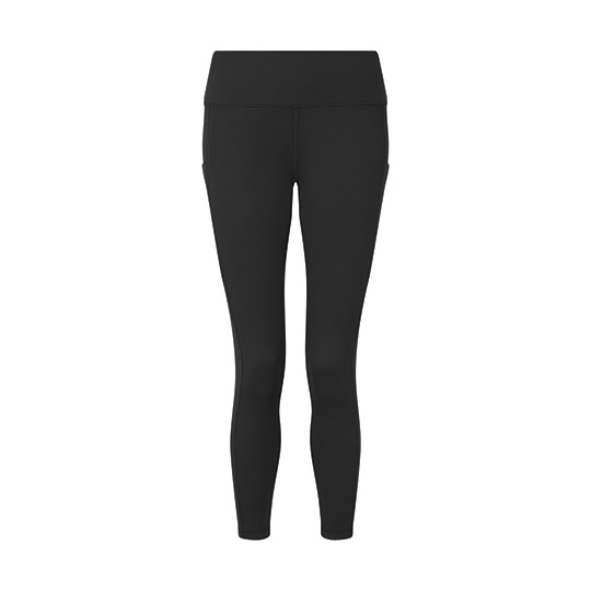 Damskie legginsy 7/8 slim z kieszeniami TR533 - Black