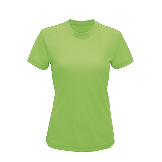 Koszulka Damska Sportowa Odprowadzajaca Wilgoc Poliester z Recyklingu TR502 - Lightning Green