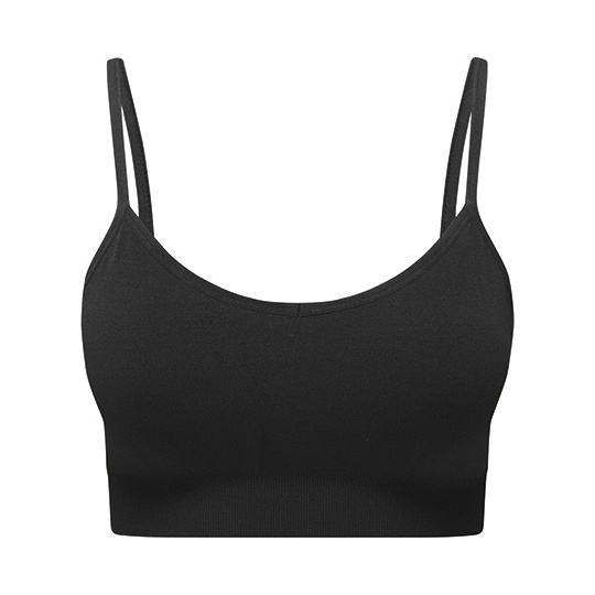 Bezszwowy biustonosz sportowy TR510 - Black