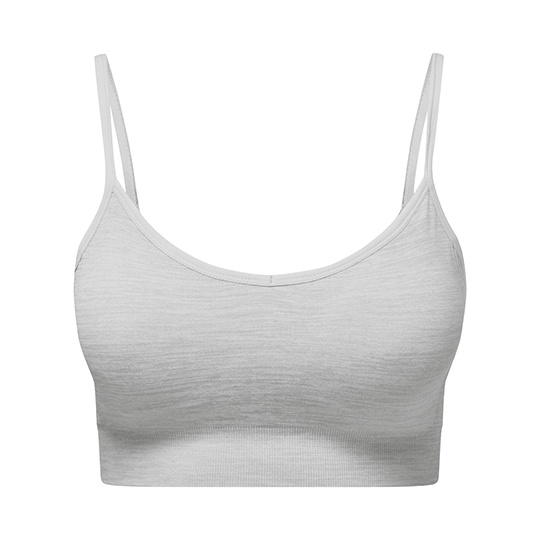 Bezszwowy biustonosz sportowy TR510 - Cool Grey Melange