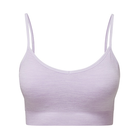 Bezszwowy biustonosz sportowy TR510 - Lilac Melange
