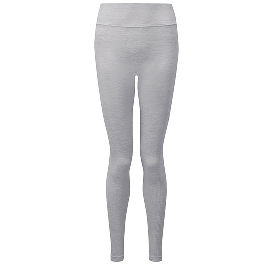 Legginsy bezszwowe z wysokim stanem TR512 - Cool Grey Melange