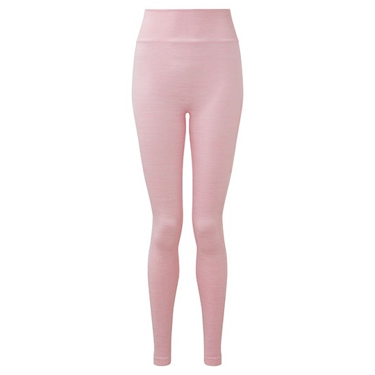 Legginsy Bezszwowe Odprowadzajace Wilgoc TR512 - Light Pink Melange