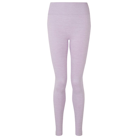 Legginsy bezszwowe z wysokim stanem TR512 - Lilac Melange