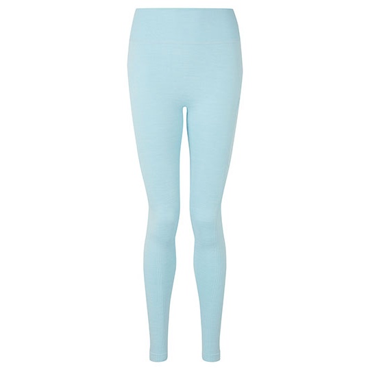 Legginsy Bezszwowe Odprowadzajace Wilgoc TR512 - Sky Blue Melange