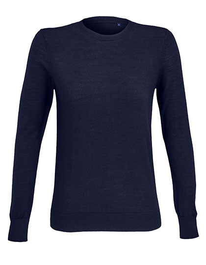 Sweter Damski Slim z Okraglym Dekoltem NB3985 - Night