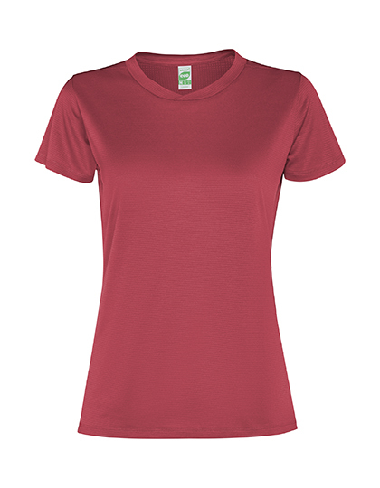 T-shirt Damski Sportowy Poliester z Recyklingu RY0305 - Berry Red 169