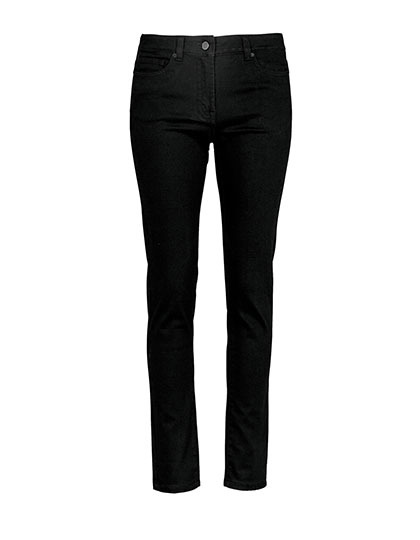 Jeansy Damskie Prosta Nogawka Denim Strecz NB3181 - Deep Black