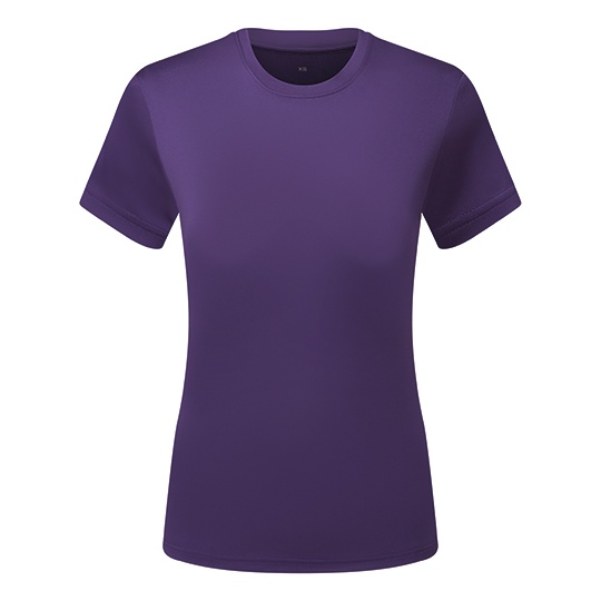 Koszulka Damska Slim Teksturowana Odprowadzajaca Wilgoc TR504 - Purple