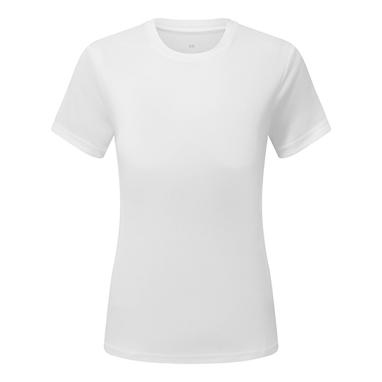 Koszulka Damska Slim Teksturowana Odprowadzajaca Wilgoc TR504 - White