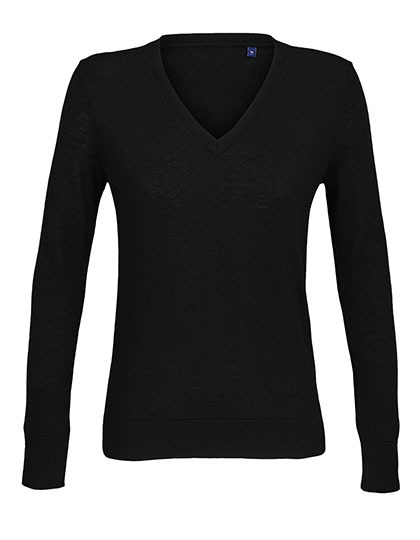 Sweter Damski Slim Wełniano-Poliestrowy NB3988 - Deep Black