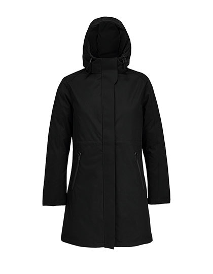 Damska ciepla kurtka z kapturem NB4005 - Deep Black