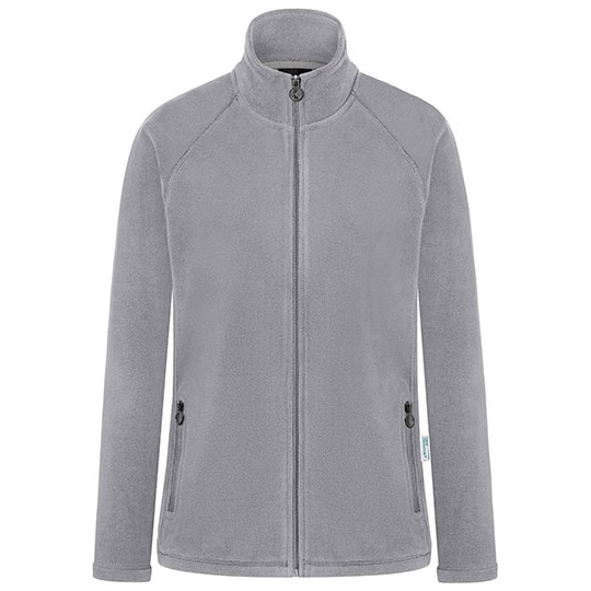 Damska kurtka polarowa z raglanowymi rękawami KY156 - Platinum Grey