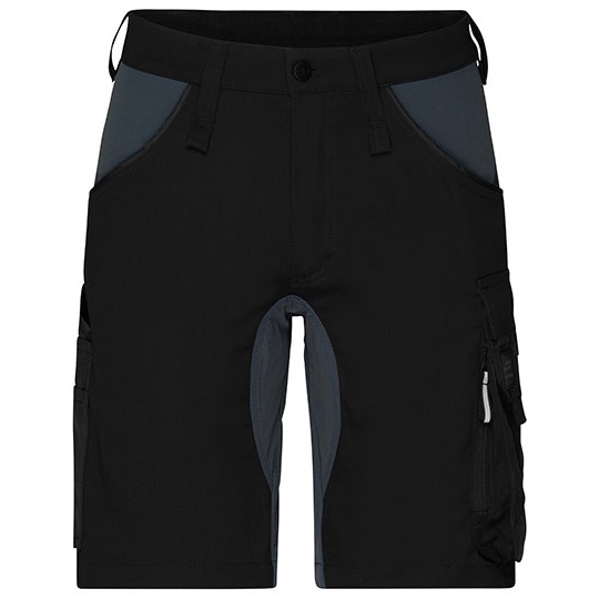 Bermudy Robocze Funkcjonalne JN1811 - Black & Carbon