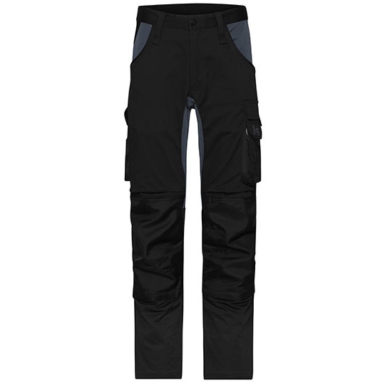 Spodnie Robocze Slim Wzmocnione JN1812 - Black & Carbon