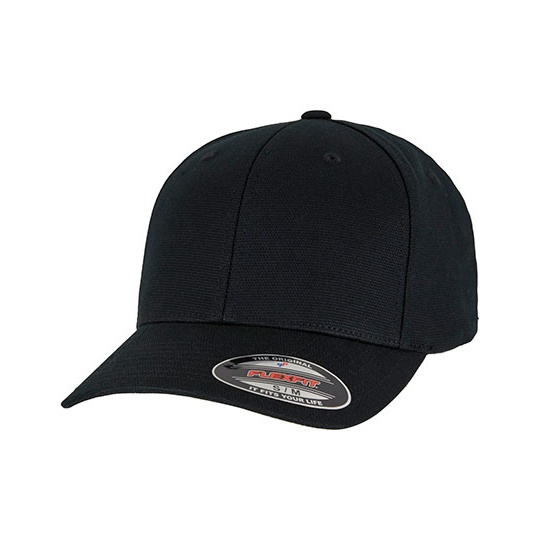 Czapka Fitted Elastyczna Canvas FX2109 - Black