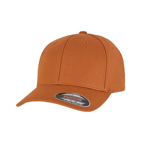 Czapka Fitted Elastyczna Canvas FX2109 - Brown