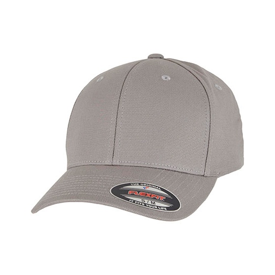 Czapka Fitted Elastyczna Canvas FX2109 - Heather Grey