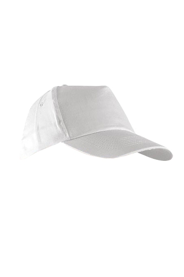 Klasyczna Czapka 5-Panelowa CZA 5P - White