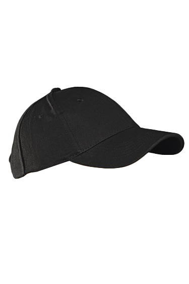 Czapka 6-panelowa CZ 6P BAWEŁNA - Black