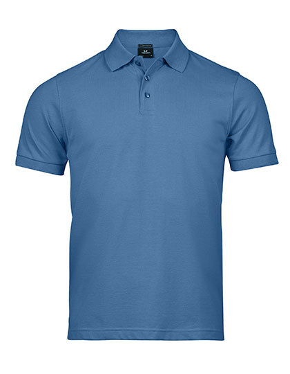 Polo Meskie Slim Organiczna Bawelna Elastan TJ1405 - Ocean Blue