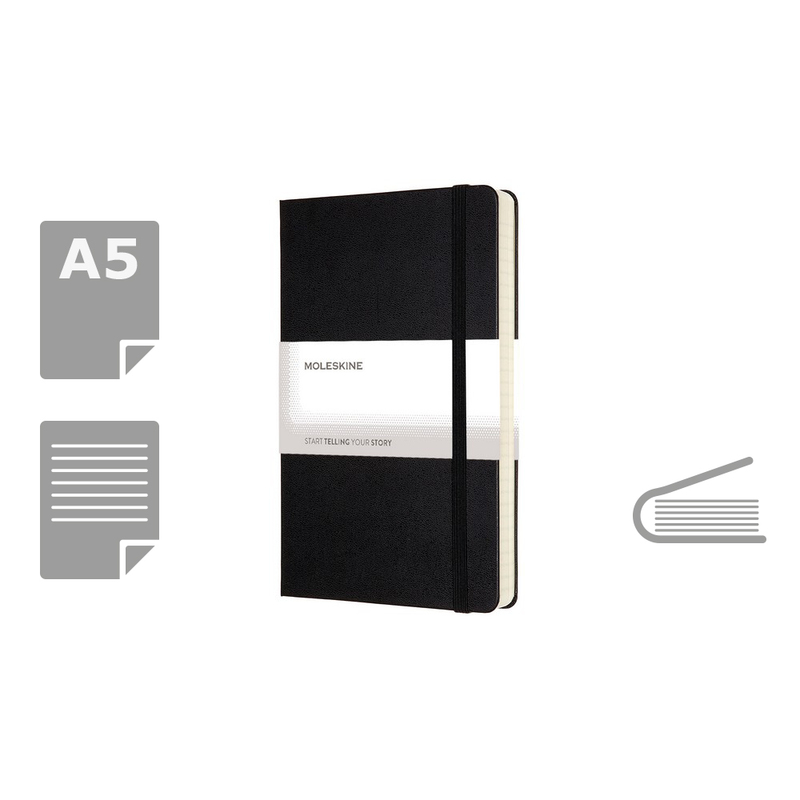 MOLESKINE Notatnik ok. A5 VM307-03 - Czarny